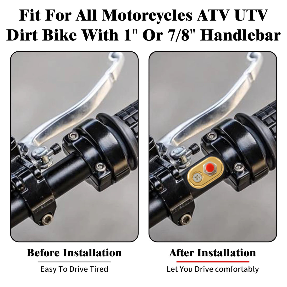 Mini bouton poussoir de guidon pour Harley - vue 2