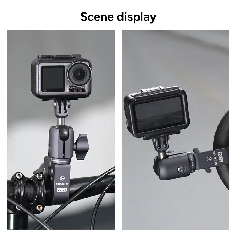 Support téléphone moto FANAUE à rotule et pince de guidon – démontage rapide antivol - vue 5