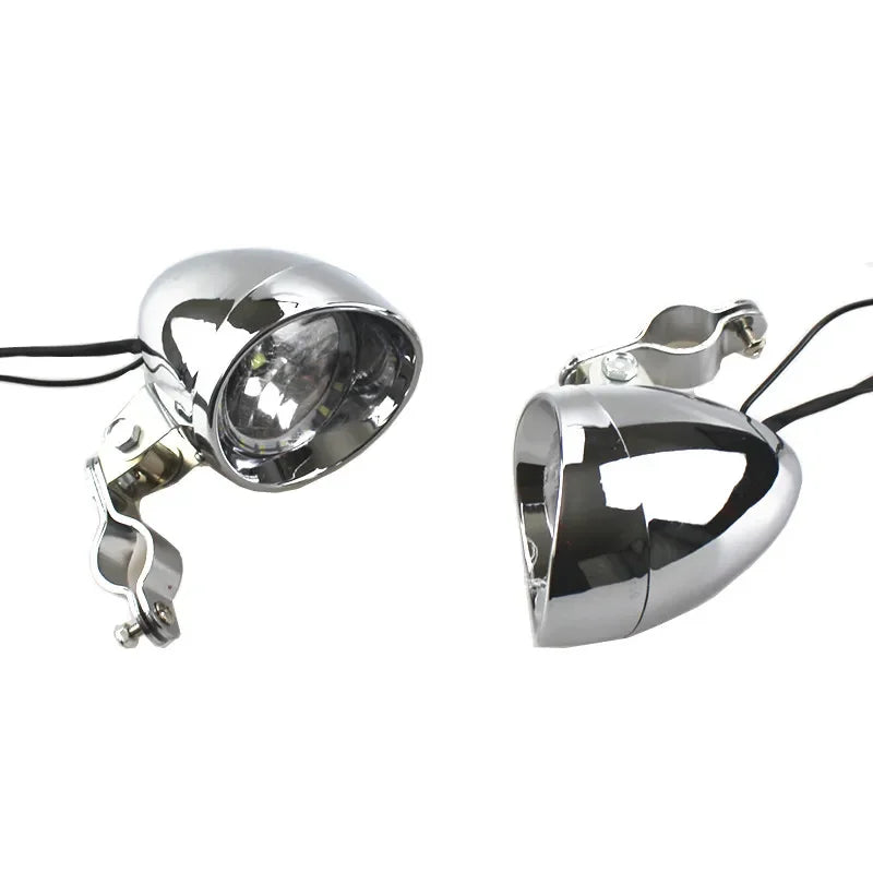 Feu additionnel LED chromé pour Harley - vue 3