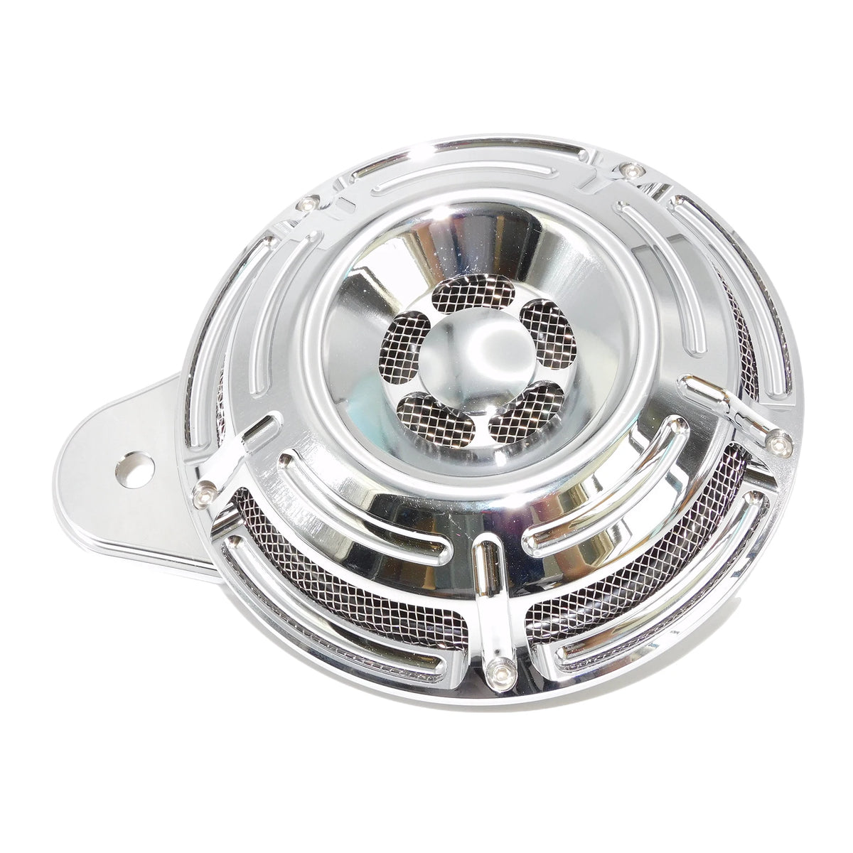 Cache de klaxon CNC noir et chrome pour Harley-Davidson Big Twin, Electra Glide et Sportster XL883 - vue 11