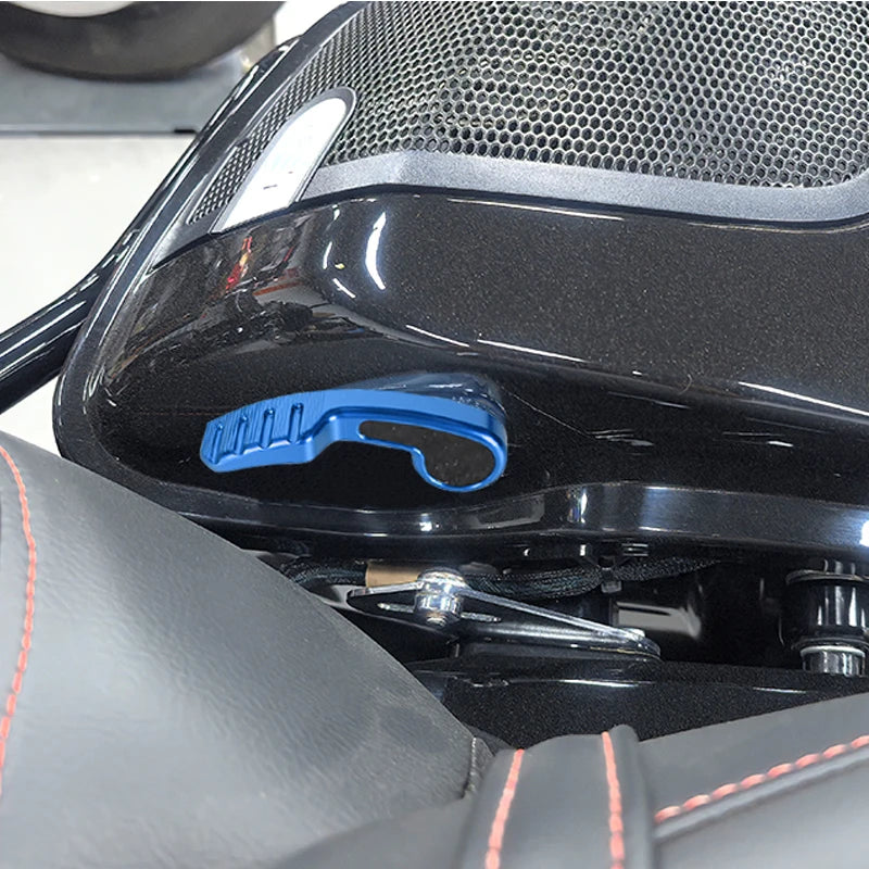 Cache et Levier de Serrure de Sacoches Carbone/CNC pour Harley Touring, 121 CVO, 117 Road/Street Glide – photo 2/30