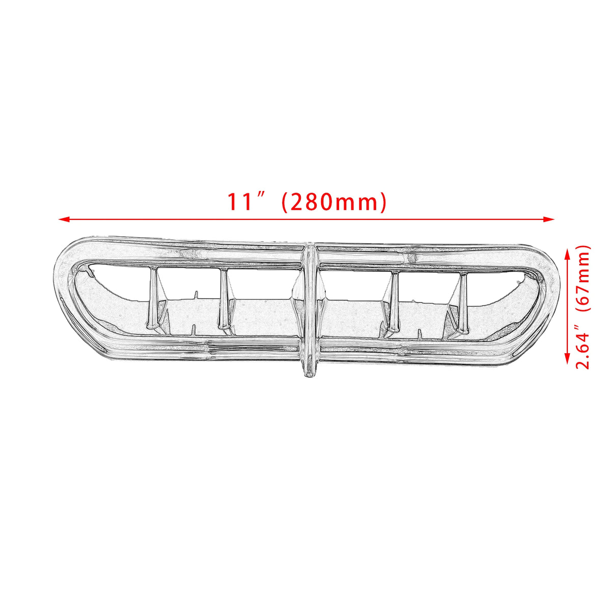 Cache d'aération chromé pour carénage de moto Harley-Davidson - vue 2