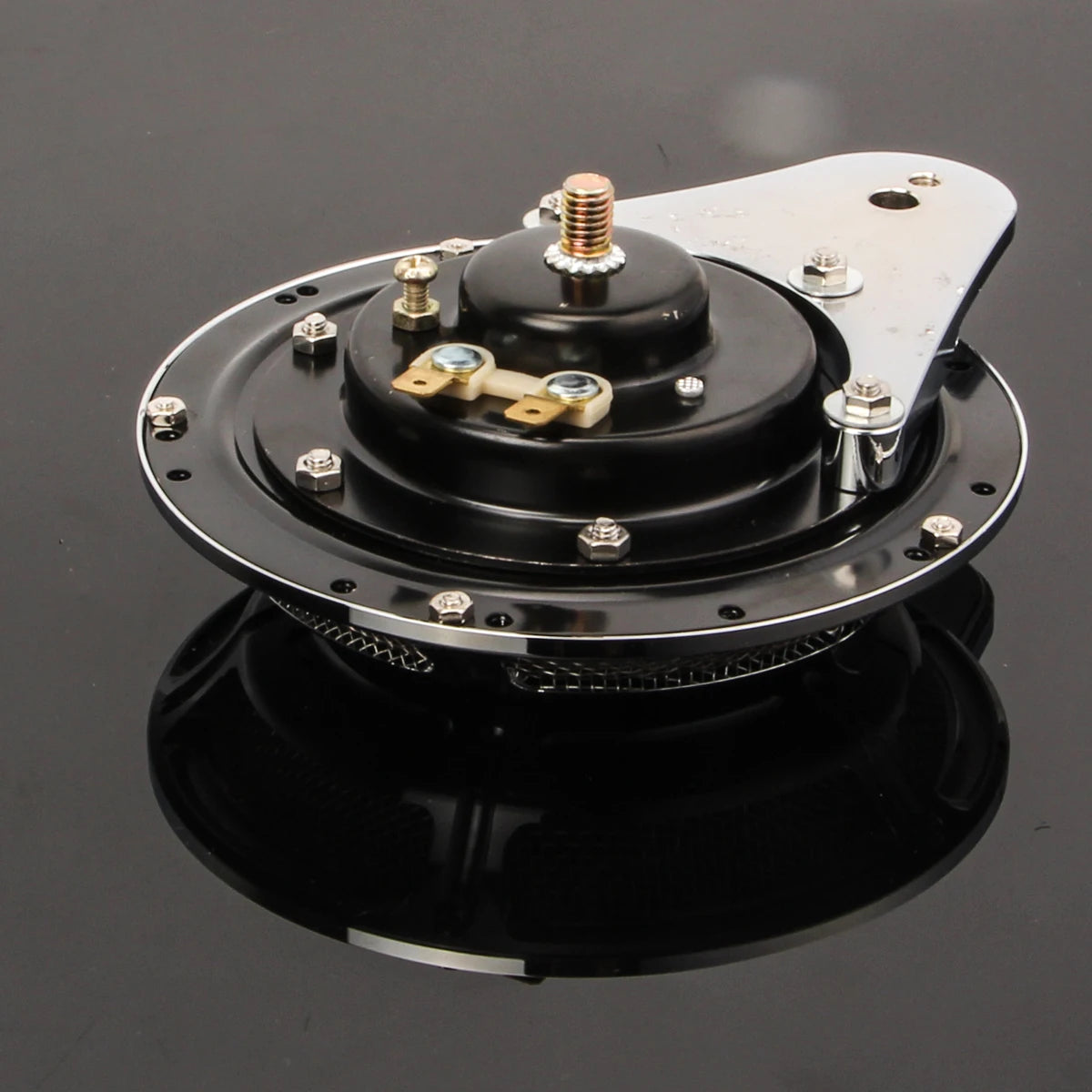 Klaxon 110 dB avec cache aluminium pour Harley Big Twin - vue 4