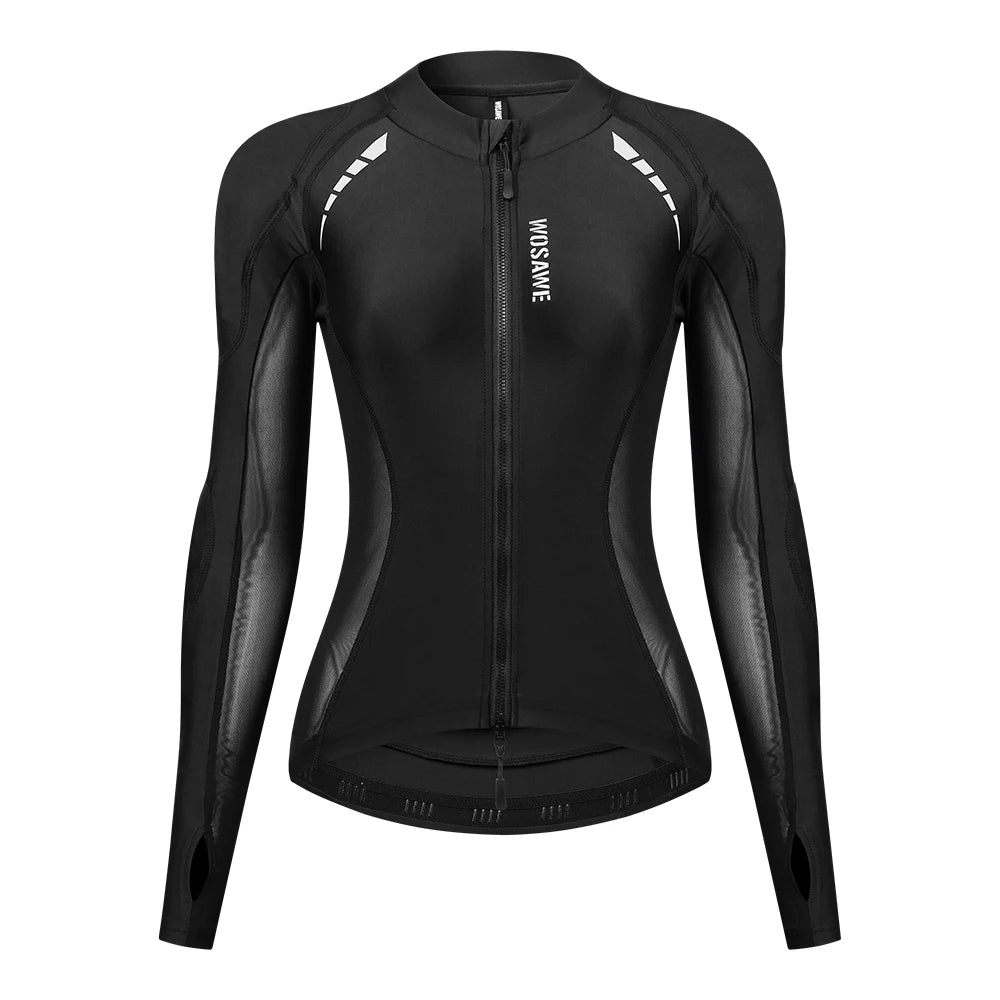 Blouson moto femme WOSAWE léger mesh noir - vue 7