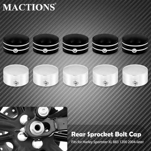 Kit de Caches Vis Plates de Pignon Arrière - Harley-Davidson Touring, Sportster XL883, Softail Fat Boy FXBB – photo 1/8