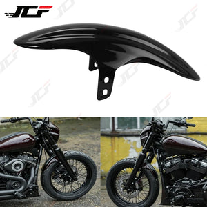 Garde-boue avant moto noir brillant pour Harley-Davidson Softail Street Bob - vue 1