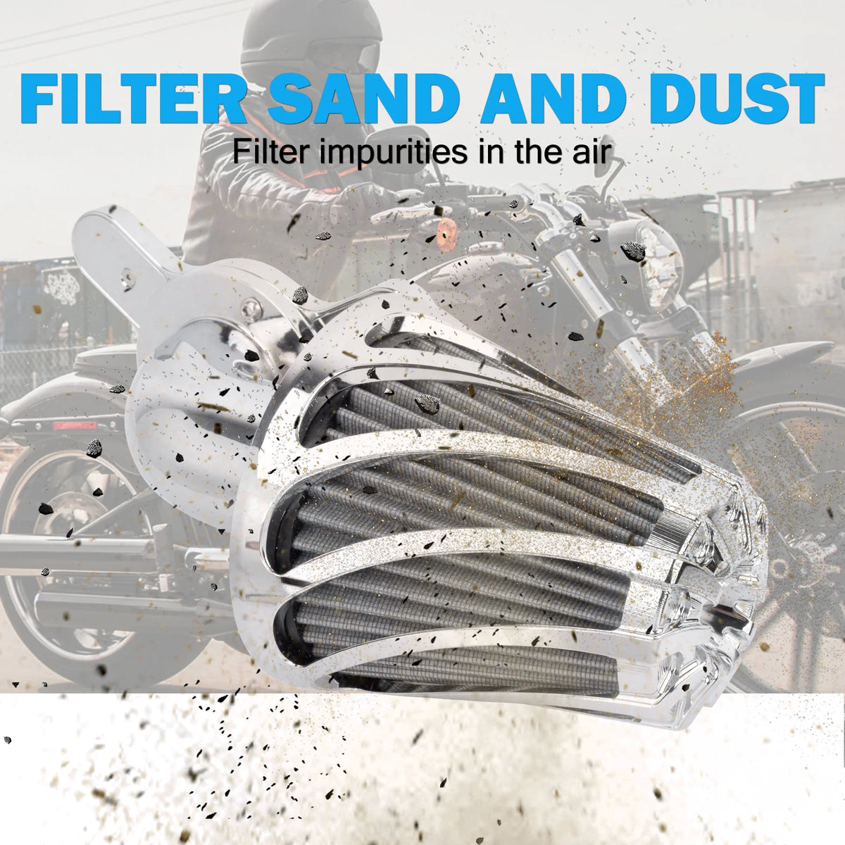 Filtre à air CNC en aluminium pour moteur Harley-Davidson - vue 4