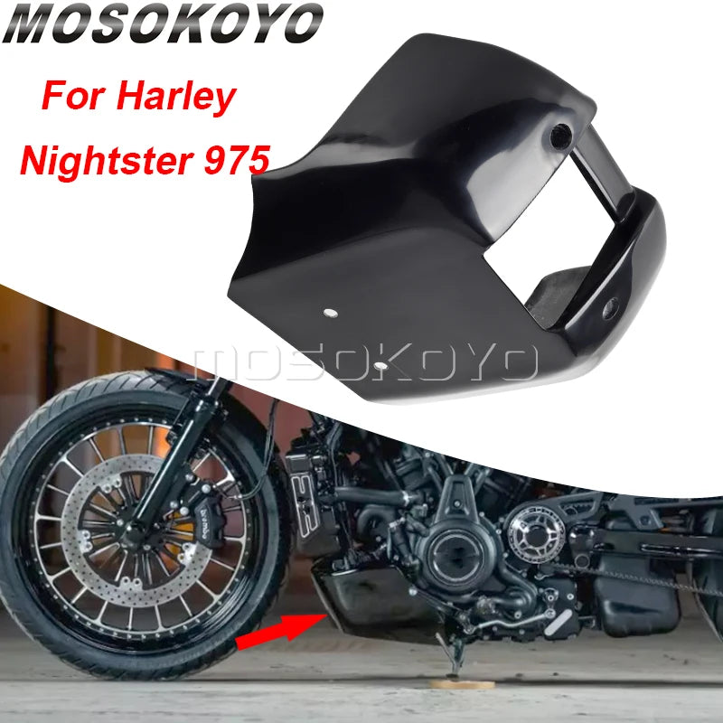 Spoiler de menton en fibre de verre pour Harley Nightster 975 - vue 1