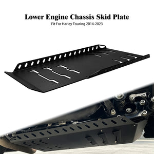 Sabot de protection moteur (skid plate) en aluminium pour Harley-Davidson Touring 2014-2023 – photo 1/6