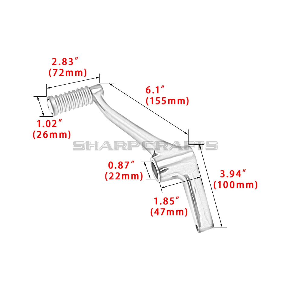 Commandes avancées talon-pointe avec pontet de sélecteur pour Harley-Davidson Sportster XL883, XL1200 & Forty-Eight (2004-2022) – photo 3/7
