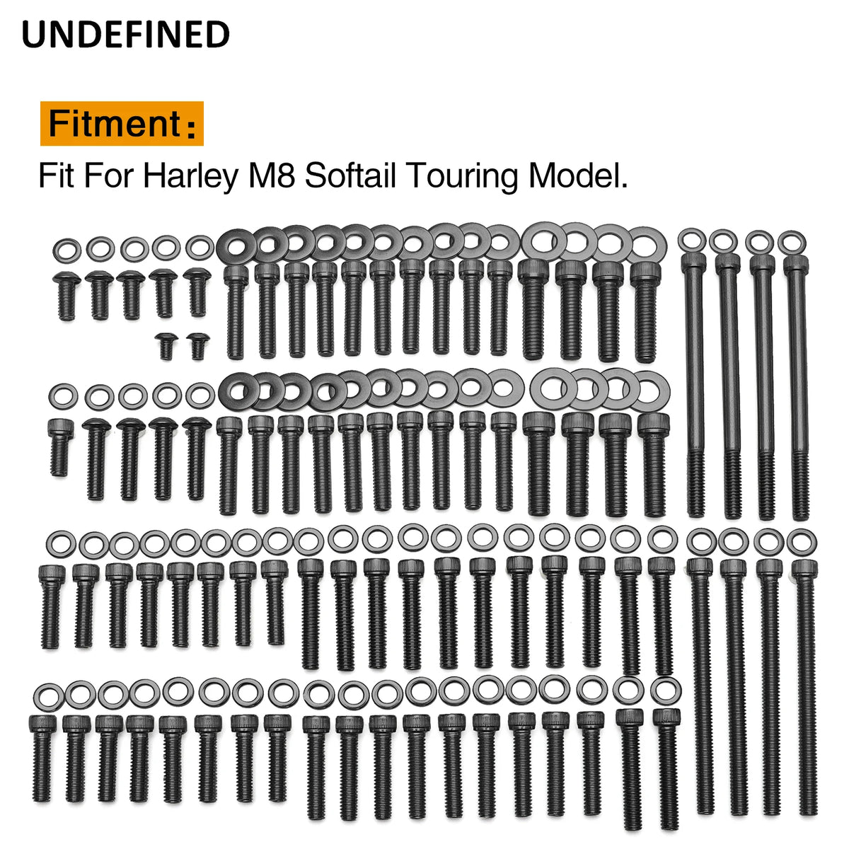 Kit visserie moteur et transmission inox pour Harley Touring Softail Dyna - vue 11