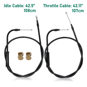 Kit Câbles d'Accélérateur et Ralenti Tressés Inox - Harley-Davidson Sportster XL 883/1200 2004-2006 – photo 11/12