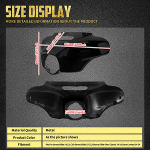 Carénage Extérieur de Phare Batwing - Harley-Davidson Touring Street Glide, Ultra Limited, Electra Glide 2014 et plus – photo 6/7