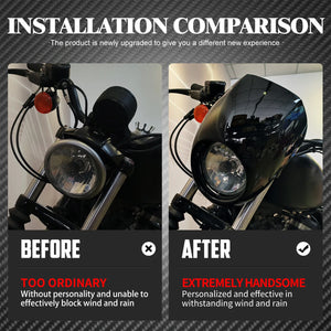 Carénage de Phare Avant (Cowl) pour Fourche 39mm - Harley-Davidson Sportster & Dyna – photo 2/8