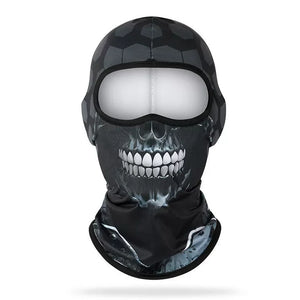 Cagoule moto imprimée tête de mort - vue 4