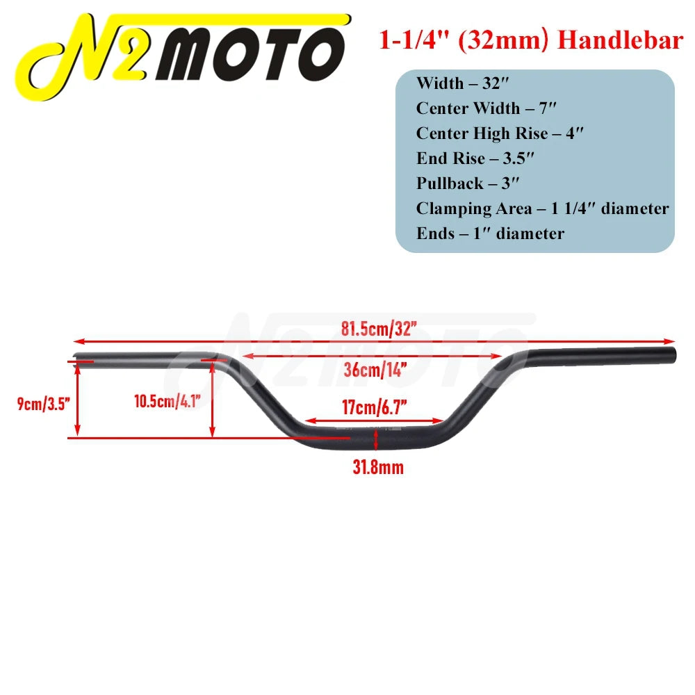 Guidon moto noir style club pour Harley-Davidson - vue 8