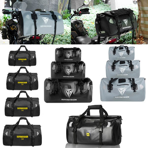 Sac de selle arrière noir étanche pour moto - vue 1