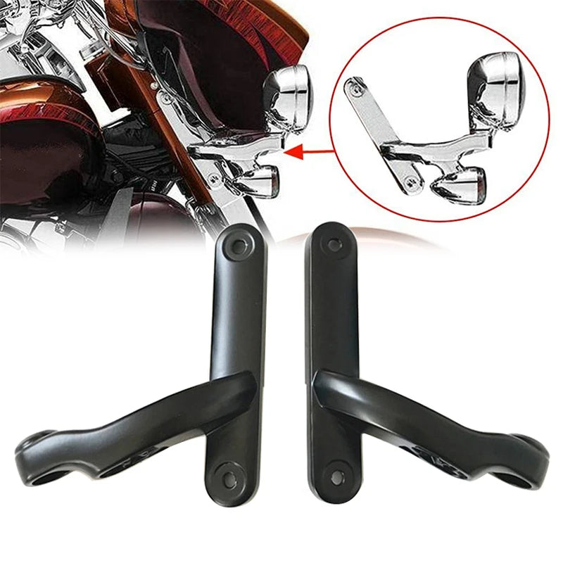 Phares additionnels LED et supports pour Harley Touring - vue 3