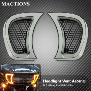 Clignotants LED d'Accent de Calandre de Phare - Harley-Davidson Touring Road Glide FLTRX 2015-2023 – photo 1/7