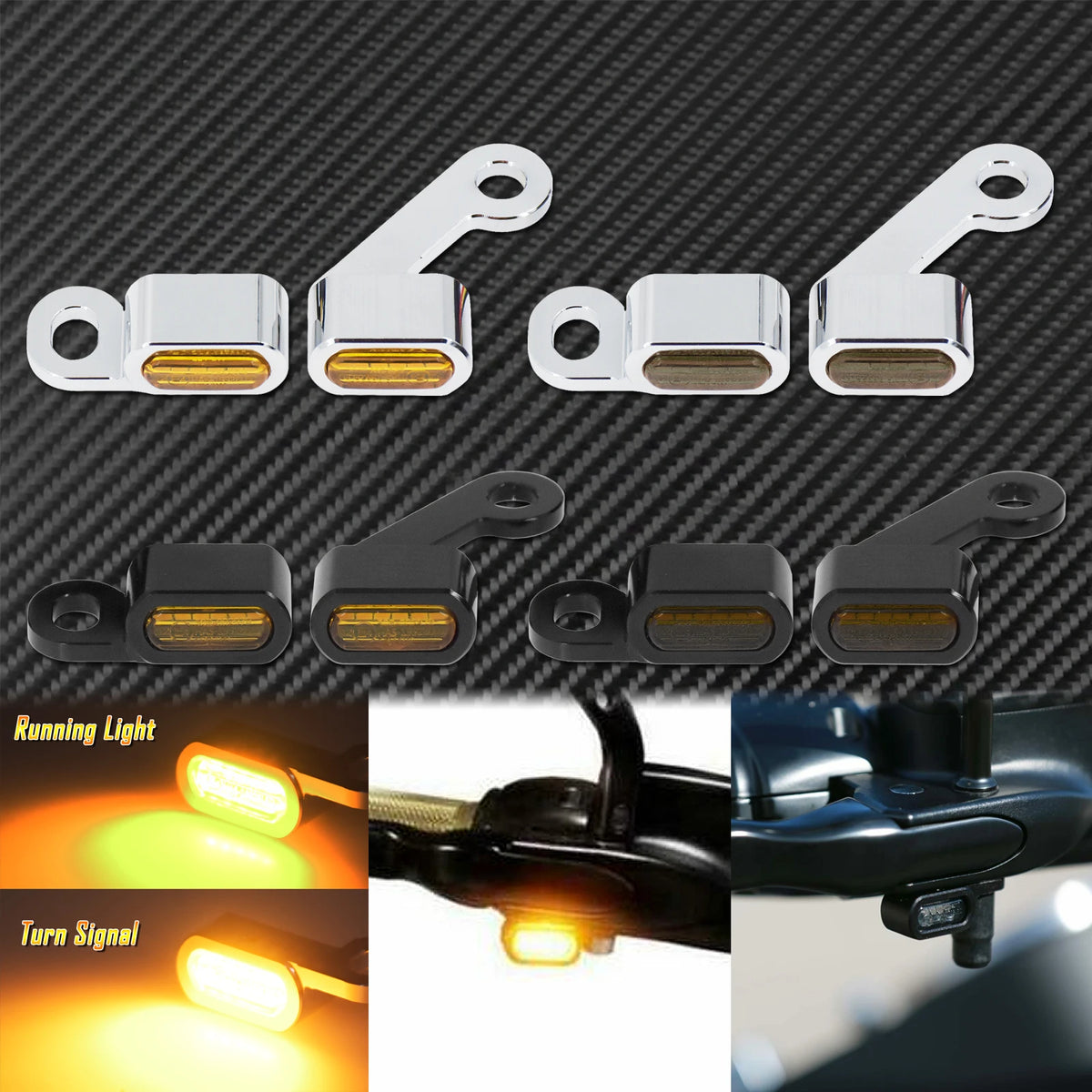 Mini Clignotants LED Avant Homologués E - Harley-Davidson Touring 2009-2023, Softail 2015-2023, Sportster 2004-2022 – photo 5/18