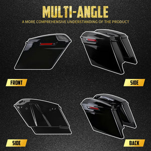 Sacoches Rigides Étirées 5" avec Grilles - Harley-Davidson Touring 2014-2024 – photo 3/9