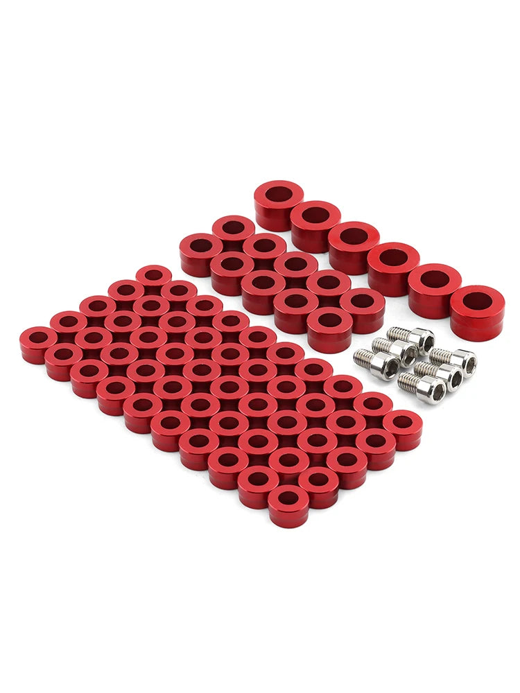 Kit de 66 caches de vis en aluminium pour Harley - vue 5