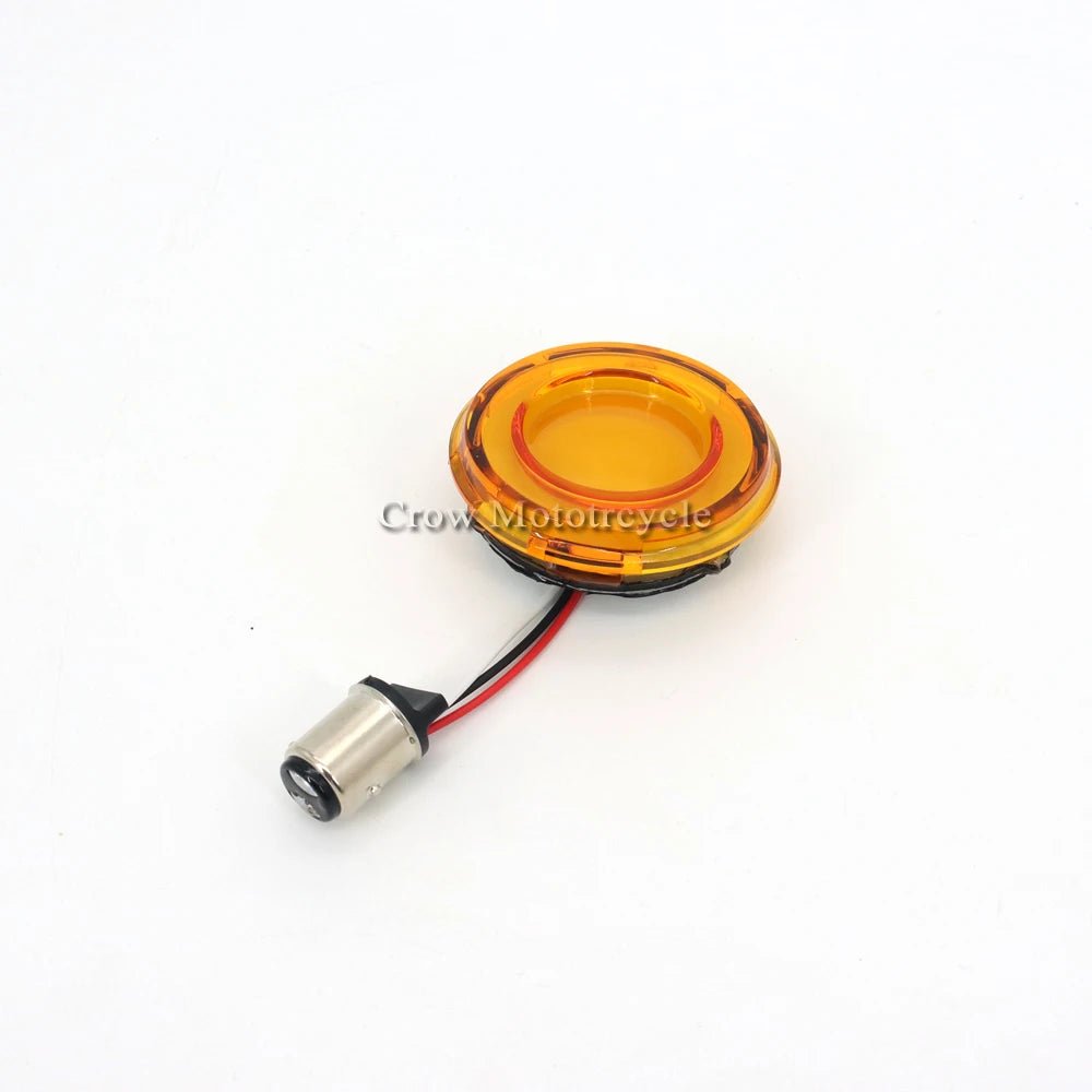 Clignotant LED format bullet chromé pour kit de conversion Harley-Davidson - vue 5
