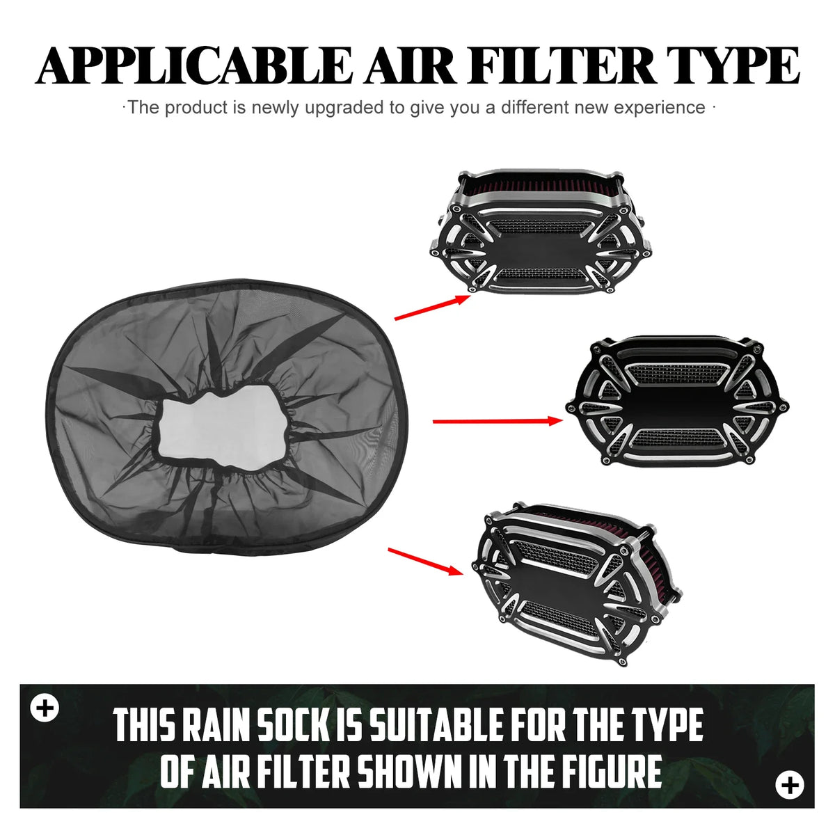 Housse anti-pluie de filtre à air pour Harley Touring Sportster Dyna Softail - vue 7