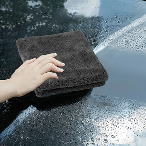 Serviettes Microfibre Épaisses 40x40cm - Lavage et Séchage Auto/Moto – photo 5/12