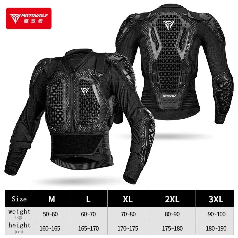 Blouson moto avec protections intégrales - vue - vue 10