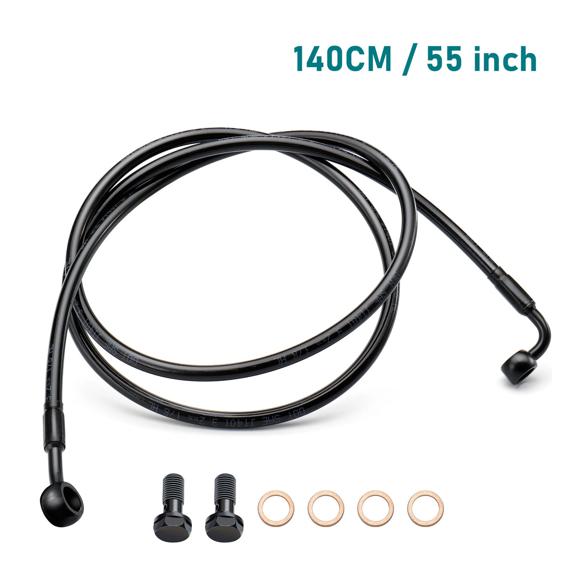 Durite de Frein Avant Tressée Inox (140/145/150 cm) - Harley-Davidson Touring 1997-2013 sans ABS – photo 9/12