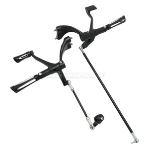 Kit complet commandes avancées CNC, repose-pieds, biellettes et leviers pour Harley-Davidson Sportster XL 48, 883, 1200, SuperLow 2004-2013 – photo 3/16