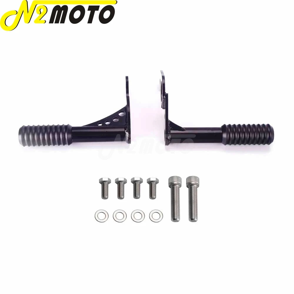 Crash bar noir avec repose-pieds pour Harley Softail - vue 2