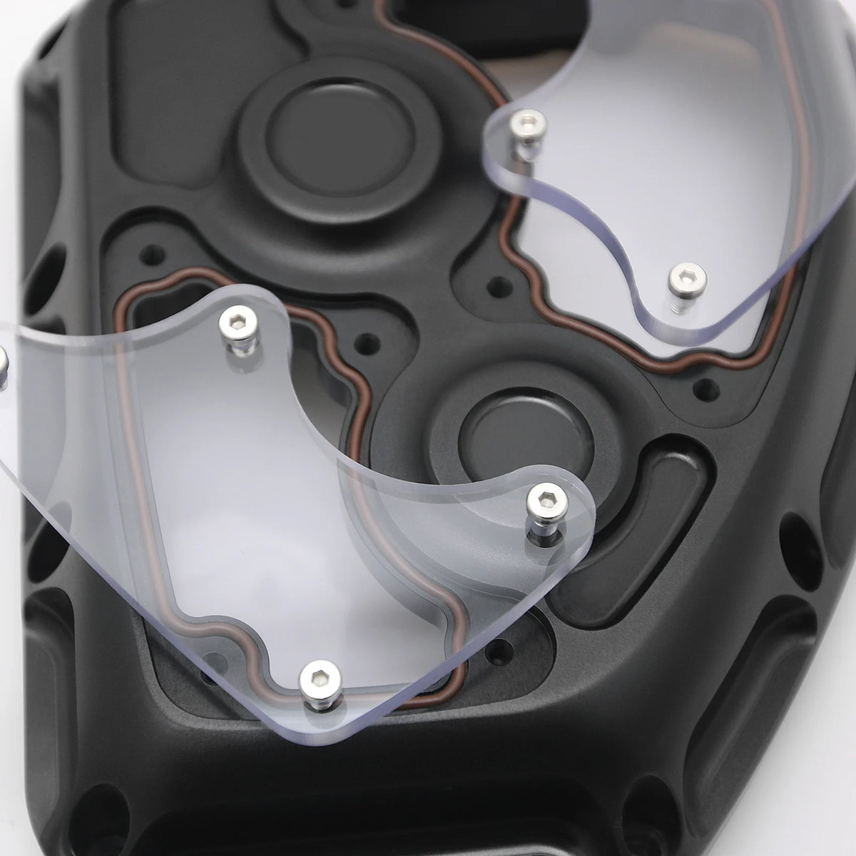 Carter de came transparent aluminium pour Harley Twin Cam - vue 5