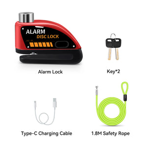 Bloque-disque moto Extractme avec alarme 120 dB rechargeable - vue 18