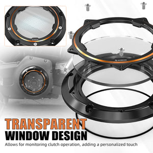 Derby cover transparent pour Harley Softail Dyna Touring - vue 3