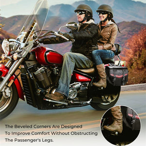Sacoche Latérale Moto Universelle en PU Imperméable - Compatible Softail, Dyna, Touring, V-Star, Shadow - vue 6