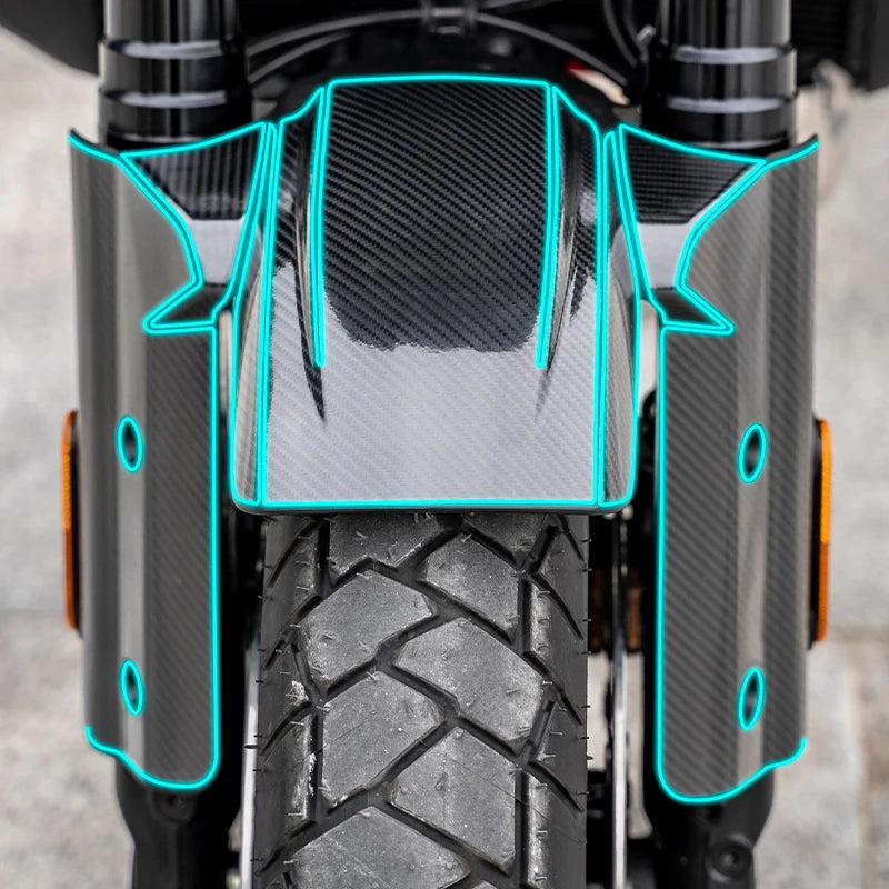 Autocollant effet carbone pour carrosserie de Harley Pan America - vue 8