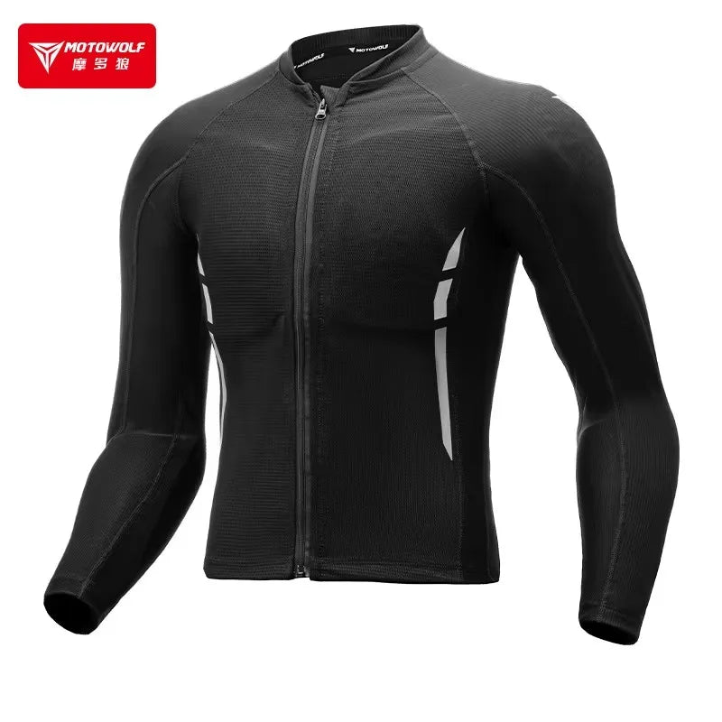 Blouson moto MOTOWOLF respirant avec armure - vue - vue 8