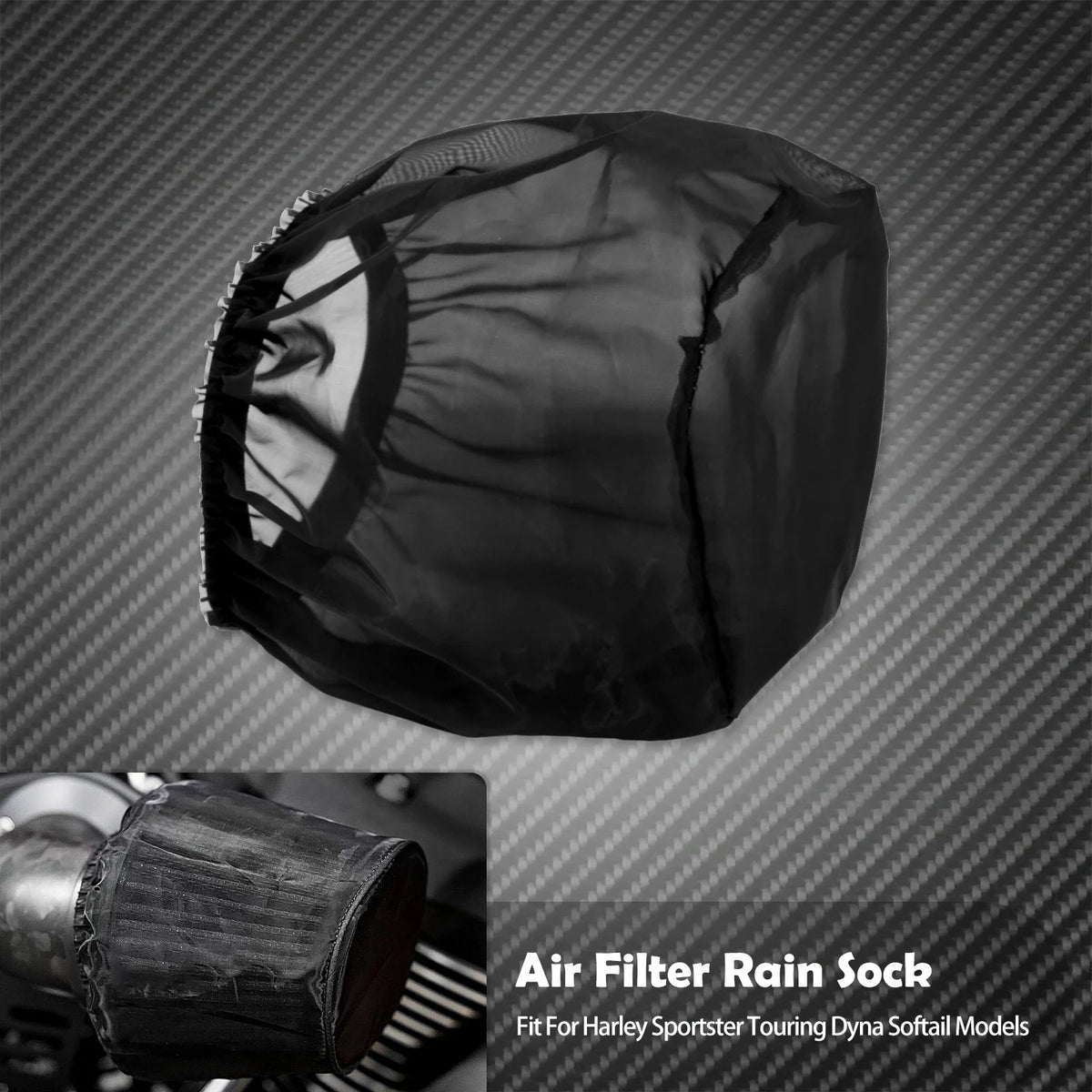Housse de Protection Imperméable pour Filtre à Air (Rain Sock) - Harley-Davidson (Tous Modèles, selon Filtre 114/117) – photo 12/13