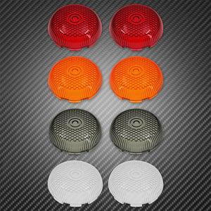 Lentilles de clignotant bullet pour Harley Touring Softail Dyna Sportster - vue 2