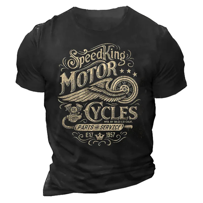 T-shirt Moto Homme 1976 Racing Vintage Imprimé 3D Manches Courtes - vue 22