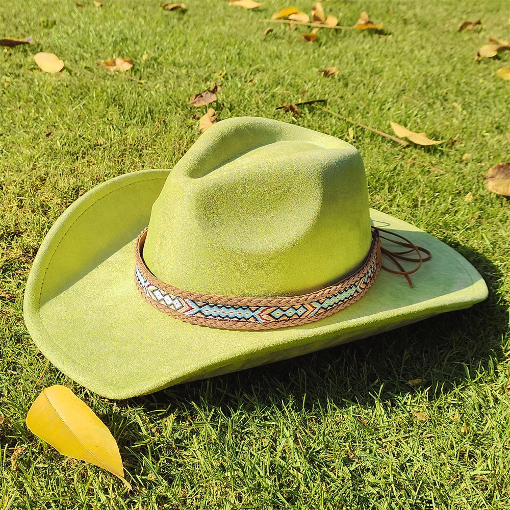 Chapeau cowboy en suédine - vue 30