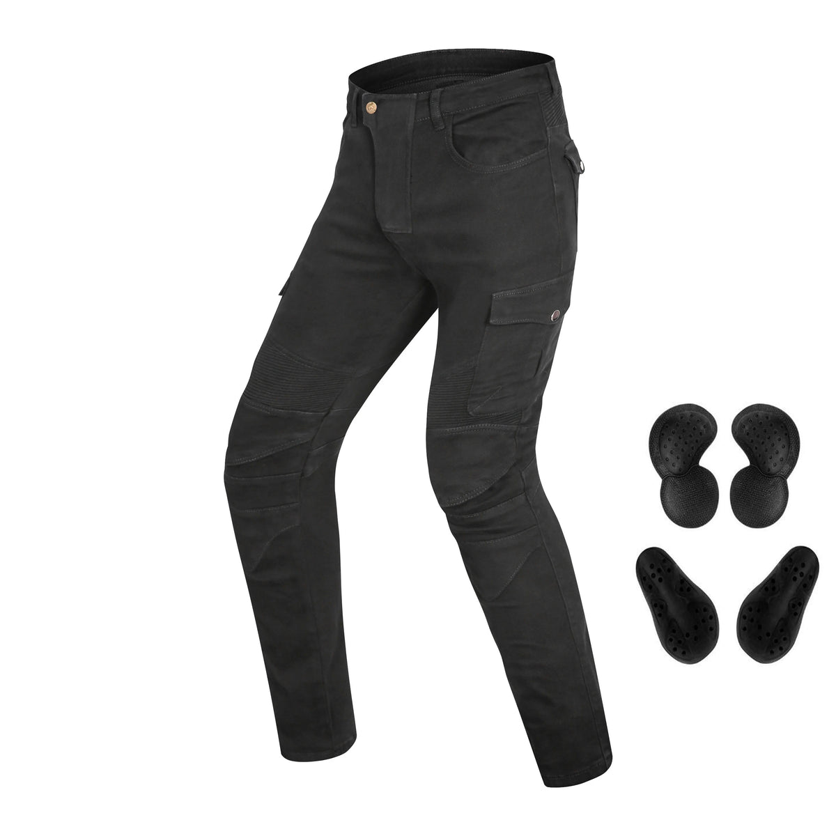 Pantalon moto homme anti-chute façon jean - vue 26