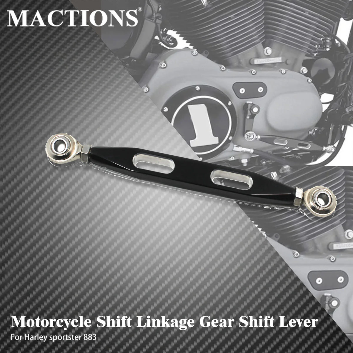 Levier de Sélecteur de Vitesse CNC Aluminium 220mm - Harley-Davidson Sportster XL 883/1200 – photo 1/7
