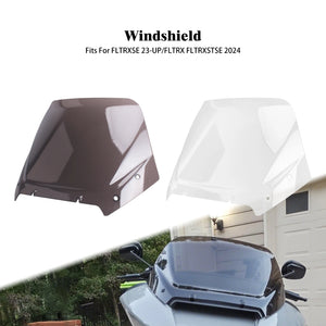 Déflecteur de pare-brise supérieur 12 pouces fumé/transparent pour Harley-Davidson Touring Road Glide FLTRXST, CVO FLTRXSE 2023-2025 – photo 1/8