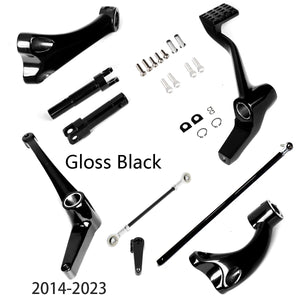 Commandes avancées (forward controls) finition noir brillant pour Harley-Davidson Sportster XL 883, 1200 2014-2023 – photo 1/6