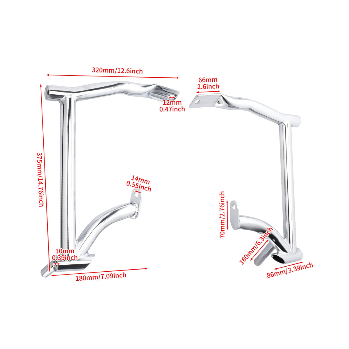 Pare-Sacoches Crash Bar Arrière pour Harley Touring 2009-2025 - vue 6