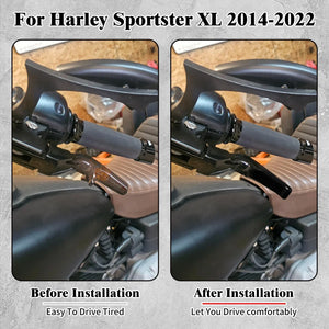 Levier de frein/embrayage court 1'' (25mm) - Harley Sportster XL 883, 1200, 48, 72, Roadster 2014-2022 – photo 2/8