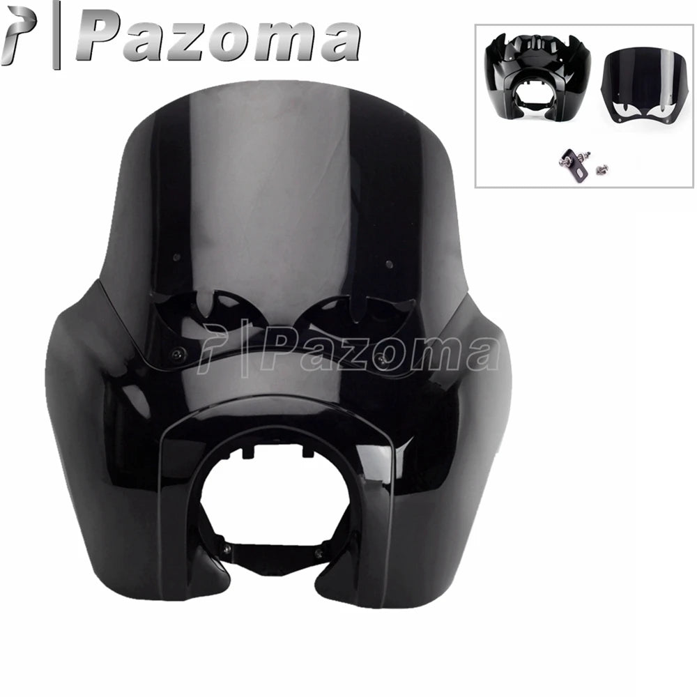 Carénage de phare avec pare-brise pour moto Harley Softail - vue 9